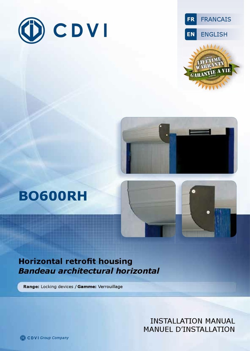 CDVI BO600RH User manual