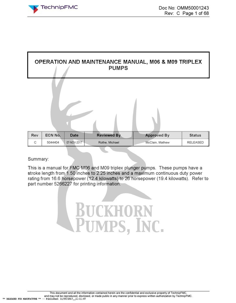 TechnipFMC TRIPLEX M06 Operation and maintenance manual