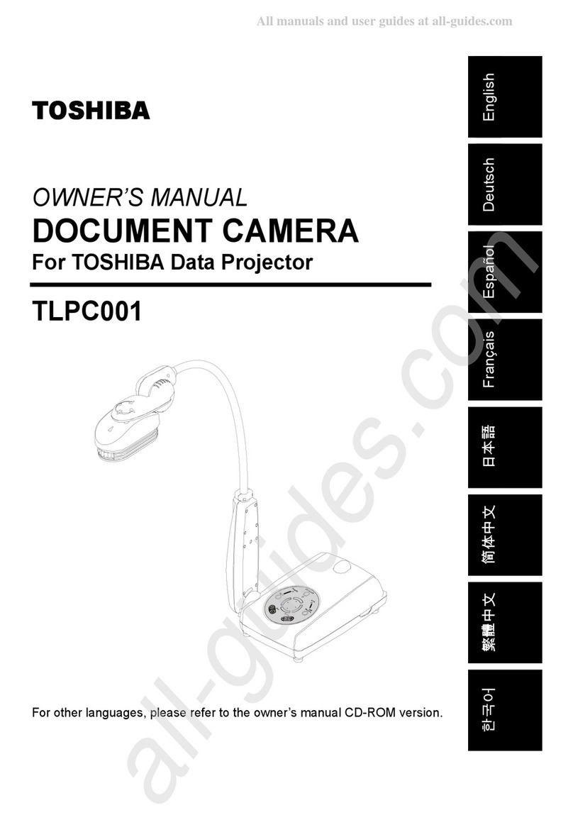 Toshiba TLP-C001 - Document Camera User manual