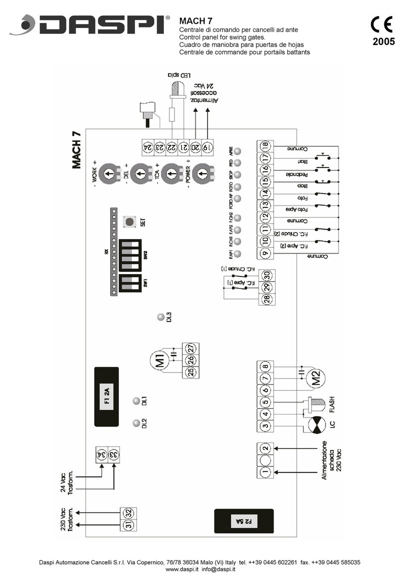 Daspi MACH 7 User manual