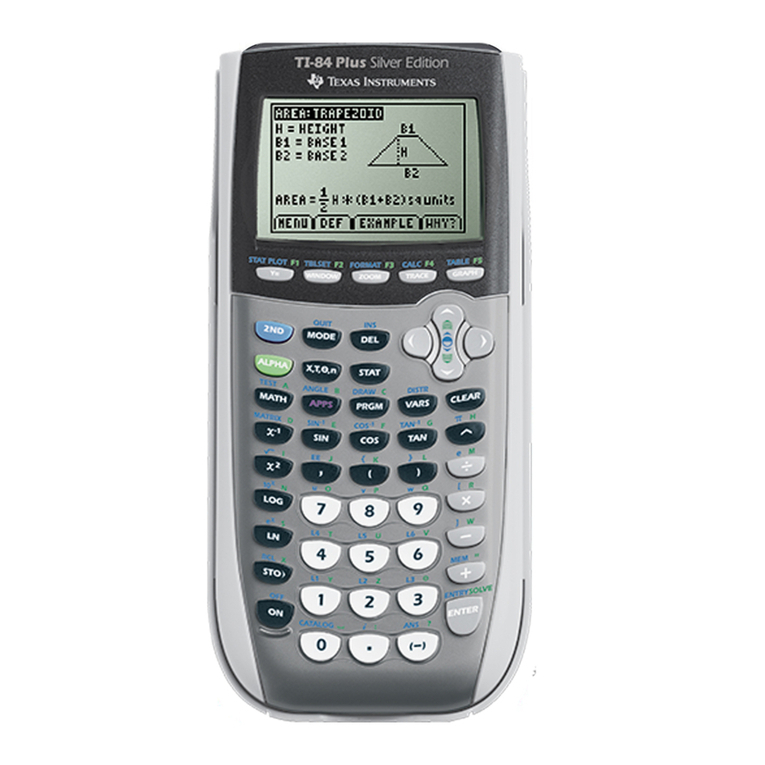 Texas Instruments TI-84 - Plus - Edition Graphing Calculator User manual Texas Instruments TI-84 - Plus - Edition Graphing Calculator User manual