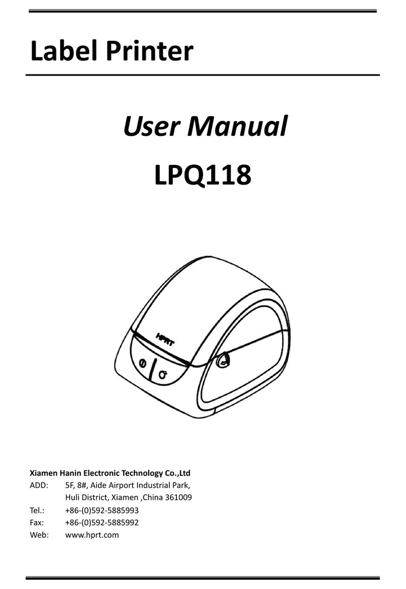 HPRT LPQ118 User manual
