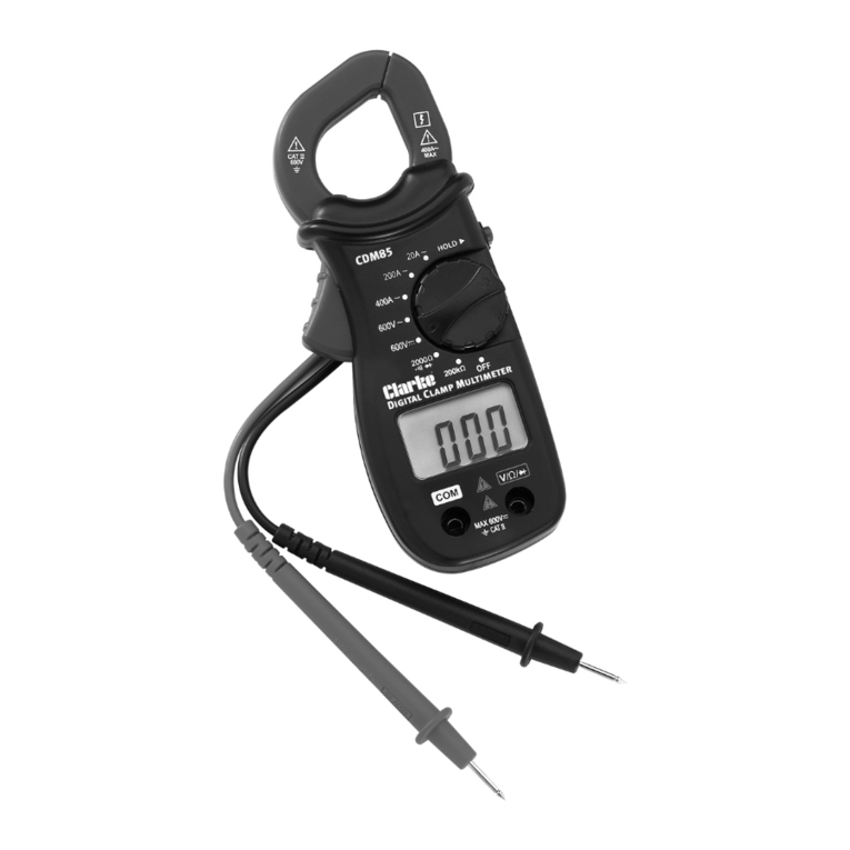 Clarke CDM 85 User instructions Clarke CDM 85 User instructions