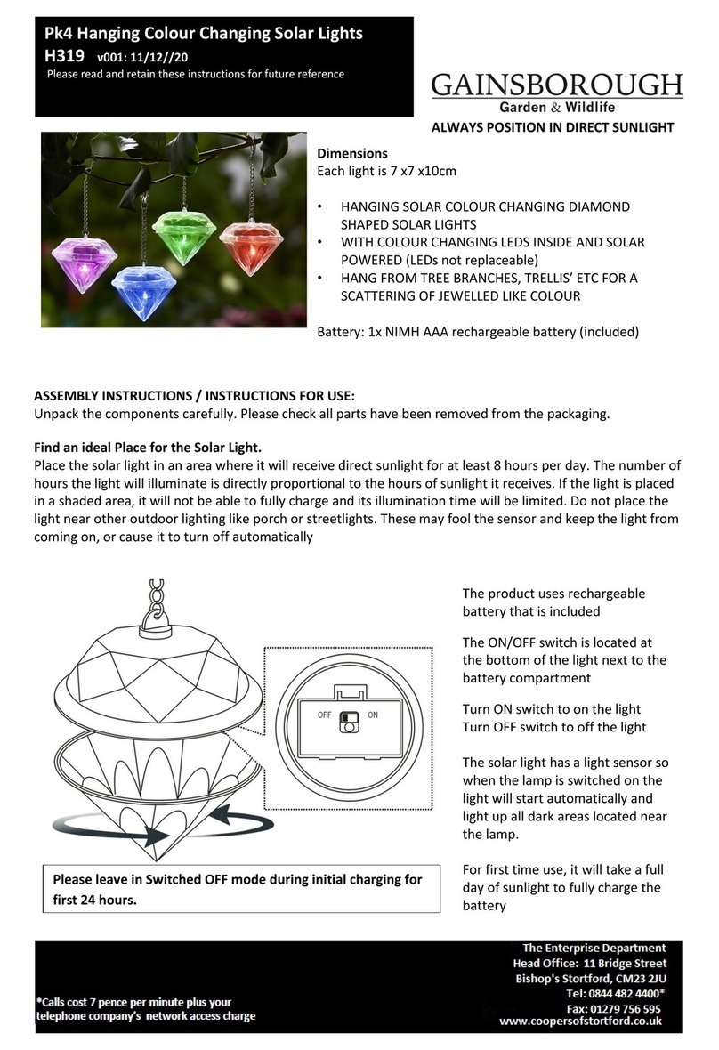 Gainsborough H319 Instructions for use Gainsborough H319 Instructions for use