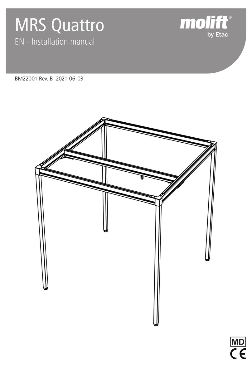 Etac Molift MRS Quattro installation manual