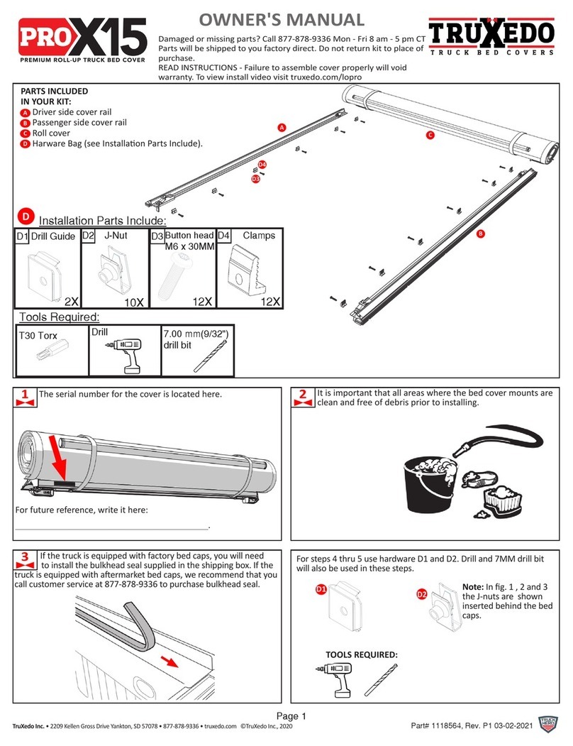 TruXedo TRUXPORT Pro X15 User manual