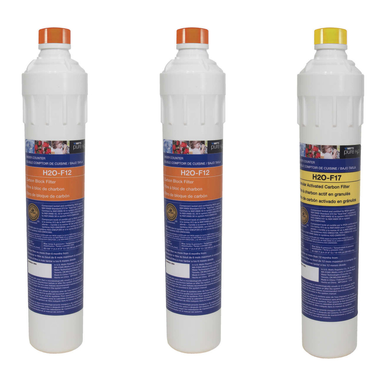 Pure H2O H2O-F12 Replacement instructions