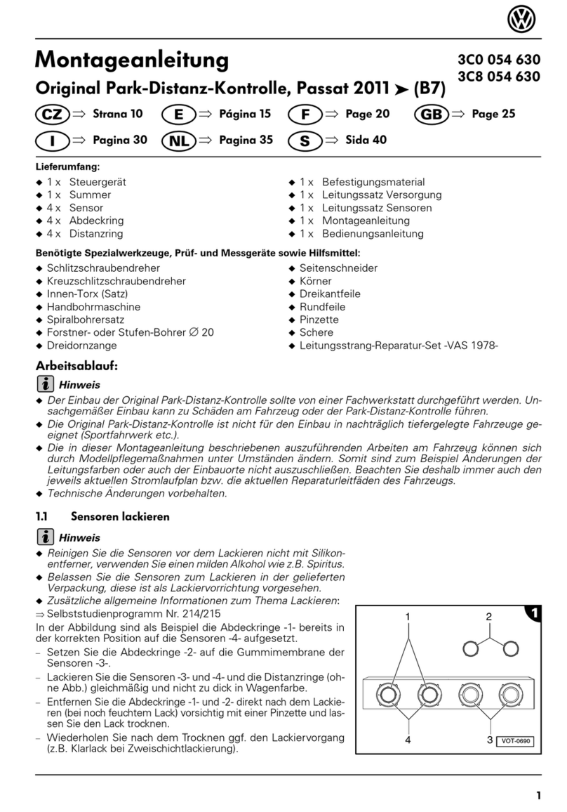 Volkswagen 3C0 054 630 Assembly instructions