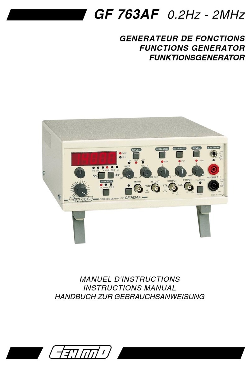 Centrad GF 763AF instruction manual