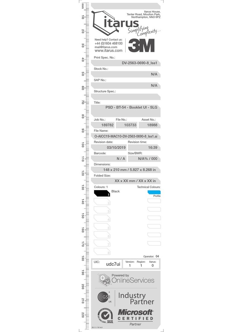 3M Versaflo BT-54 Booklet