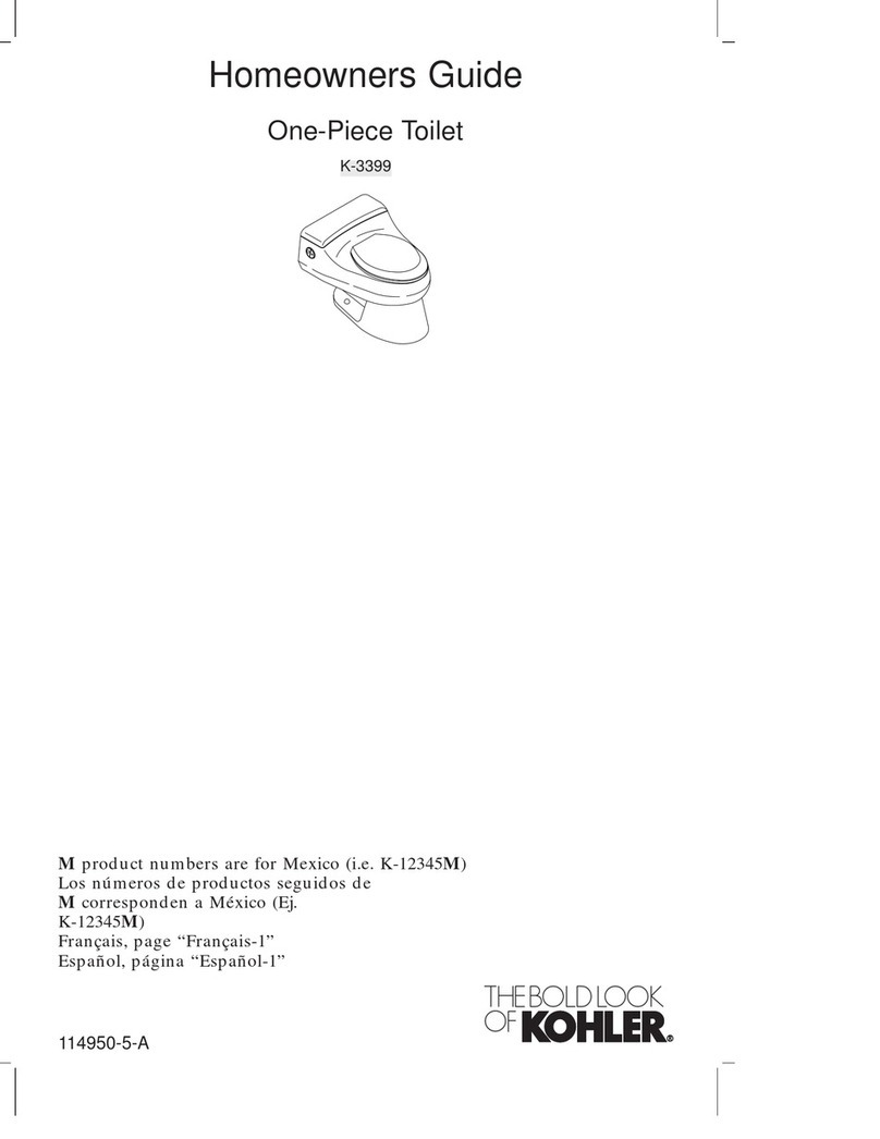 Kohler K-3399 Homeowner's guide