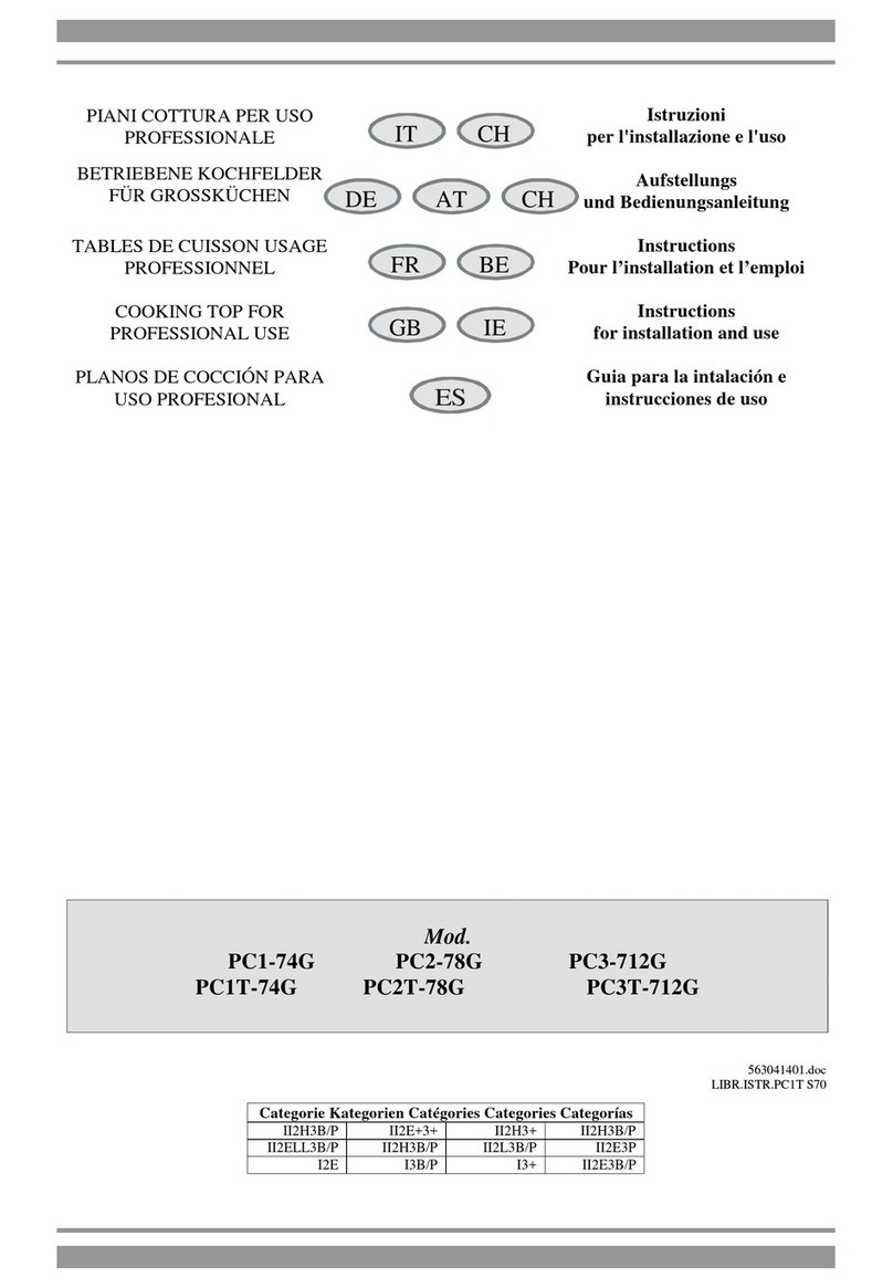 Lotus cooker PC1-74G Instructions for installation and use