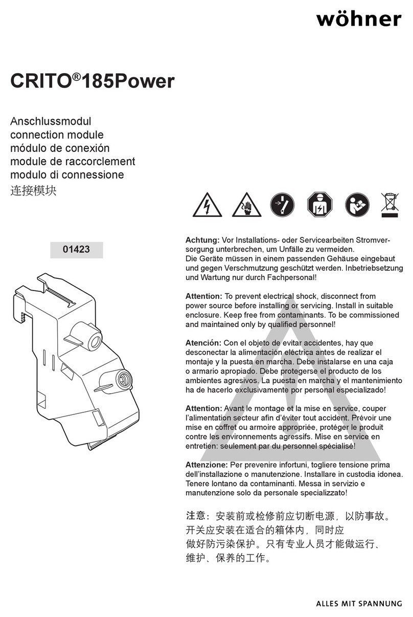 Wöhner CRITO 185Power User manual
