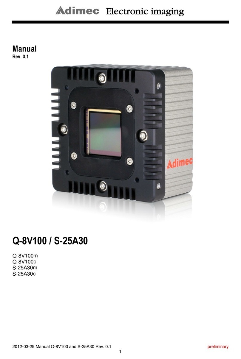 Adimec Q-8V100 User manual