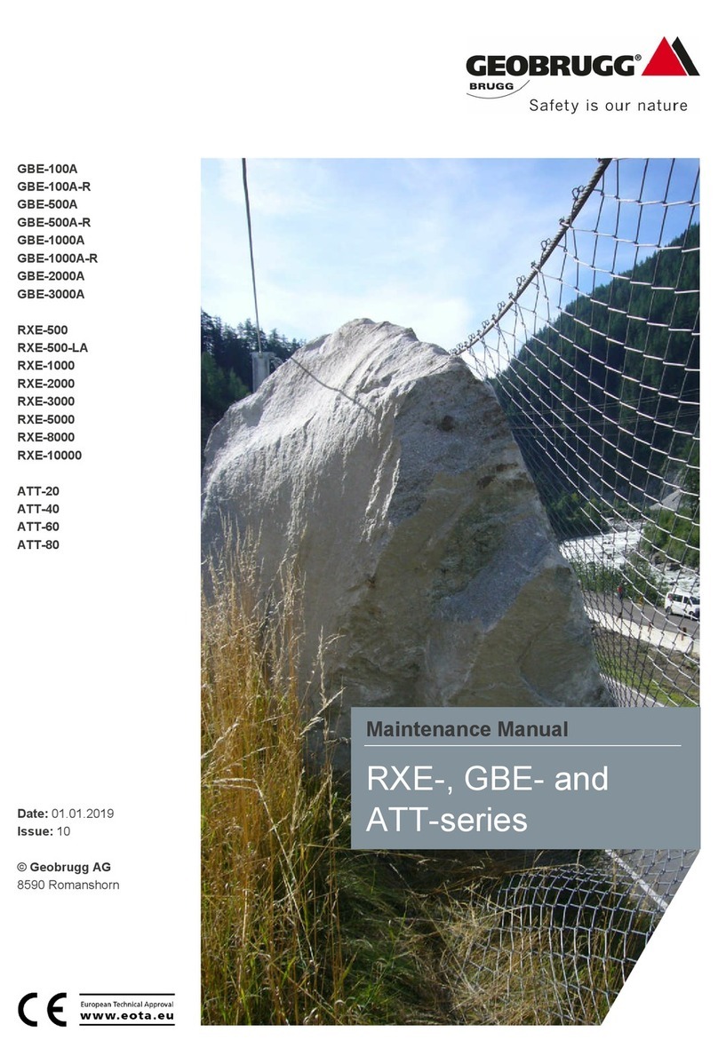 Geobrugg GBE Series Maintenance manual