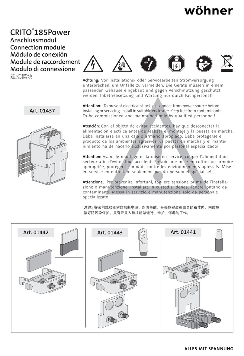 Wöhner CRITO 185Power manual