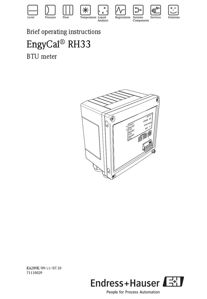 Endress+Hauser EngyCal RH33 Brief operating instructions