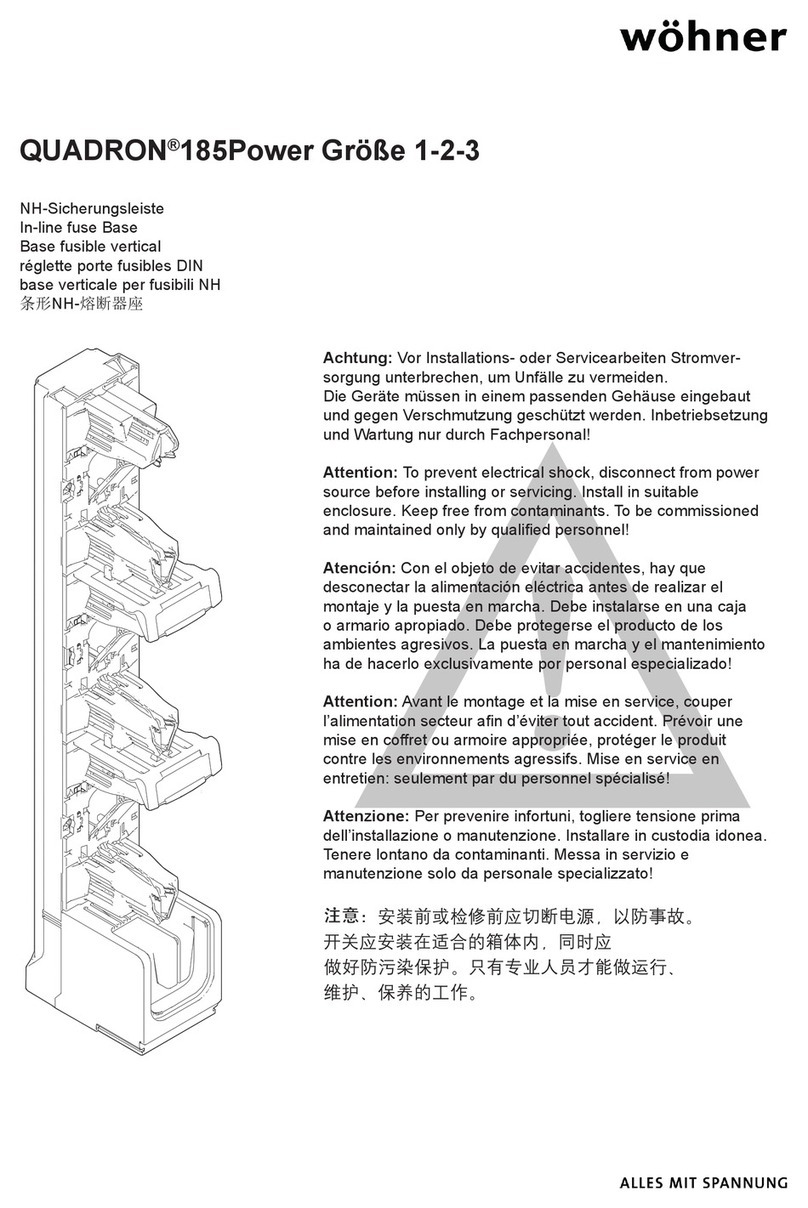 Wöhner QUADRON 185Power manual