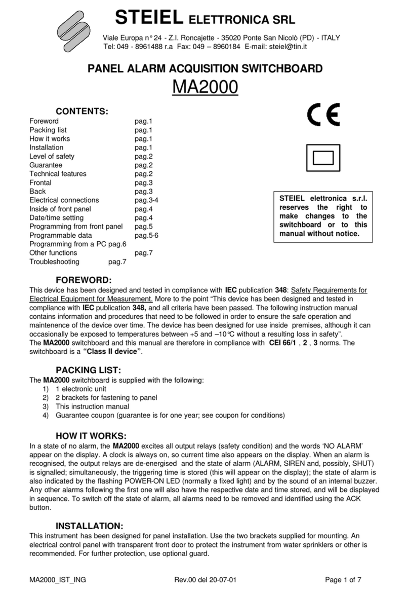 Steiel MA2000 quick start guide