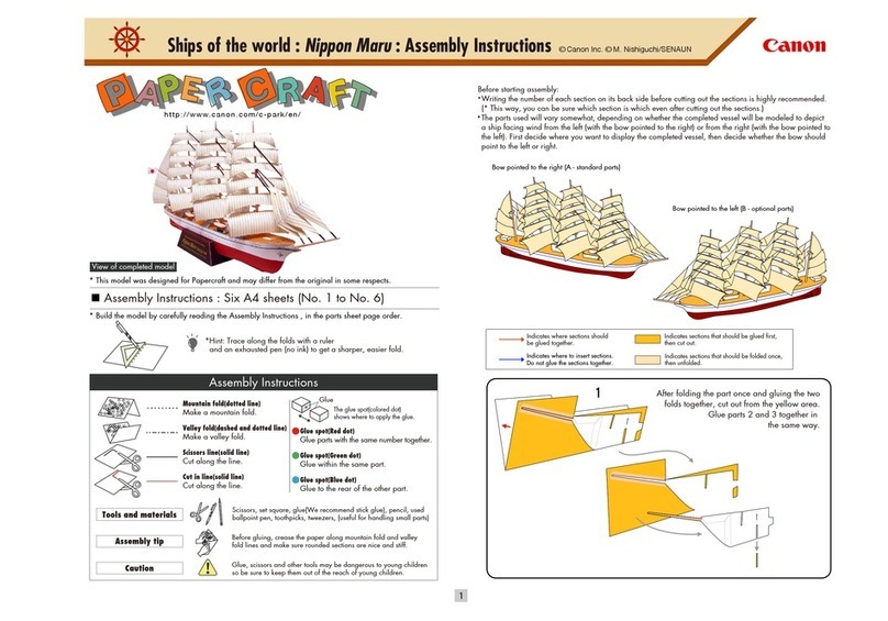 Canon Nippon Maru Assembly instructions