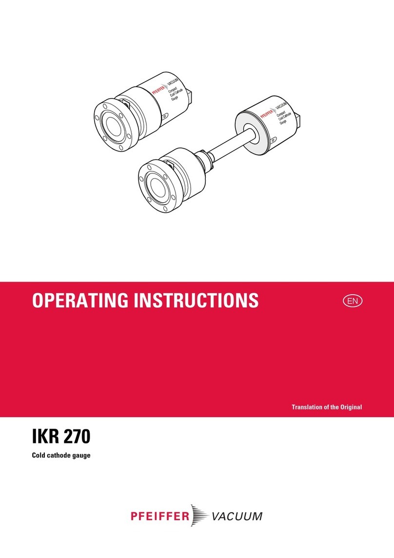 Pfeiffer Vacuum IKR 270 User manual