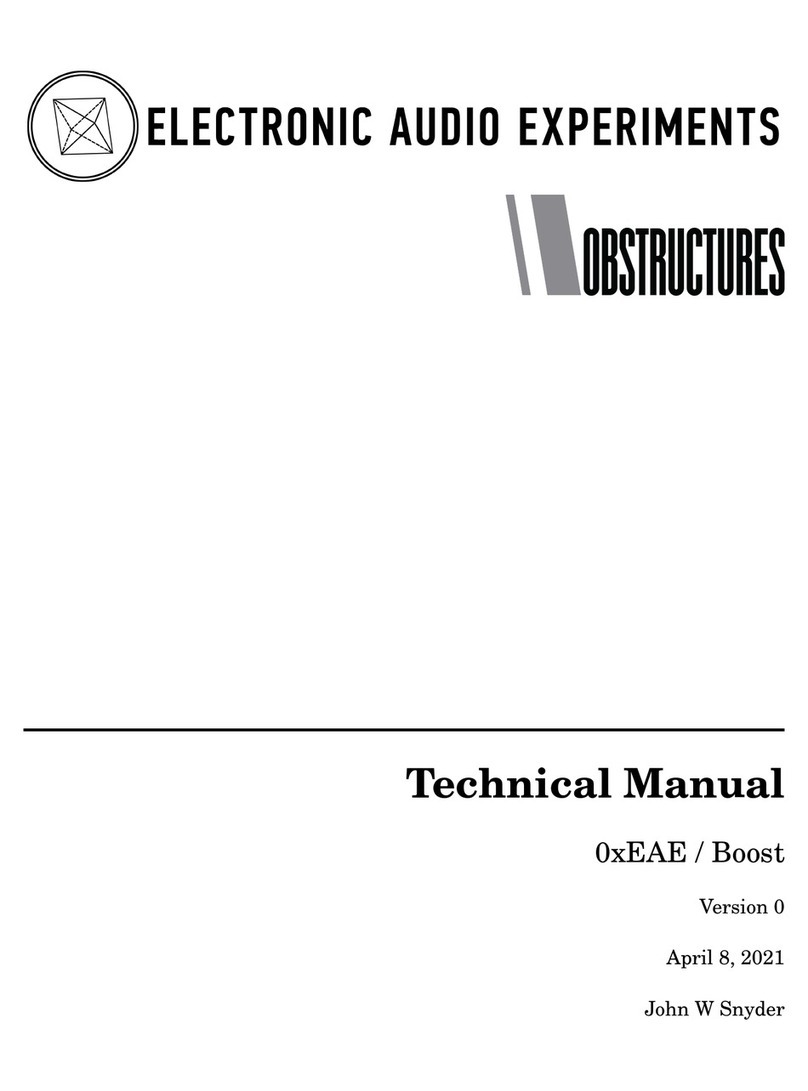 Electronic Audio Experiments OBSTRUCTURES 0xEAE Boost Technical manual