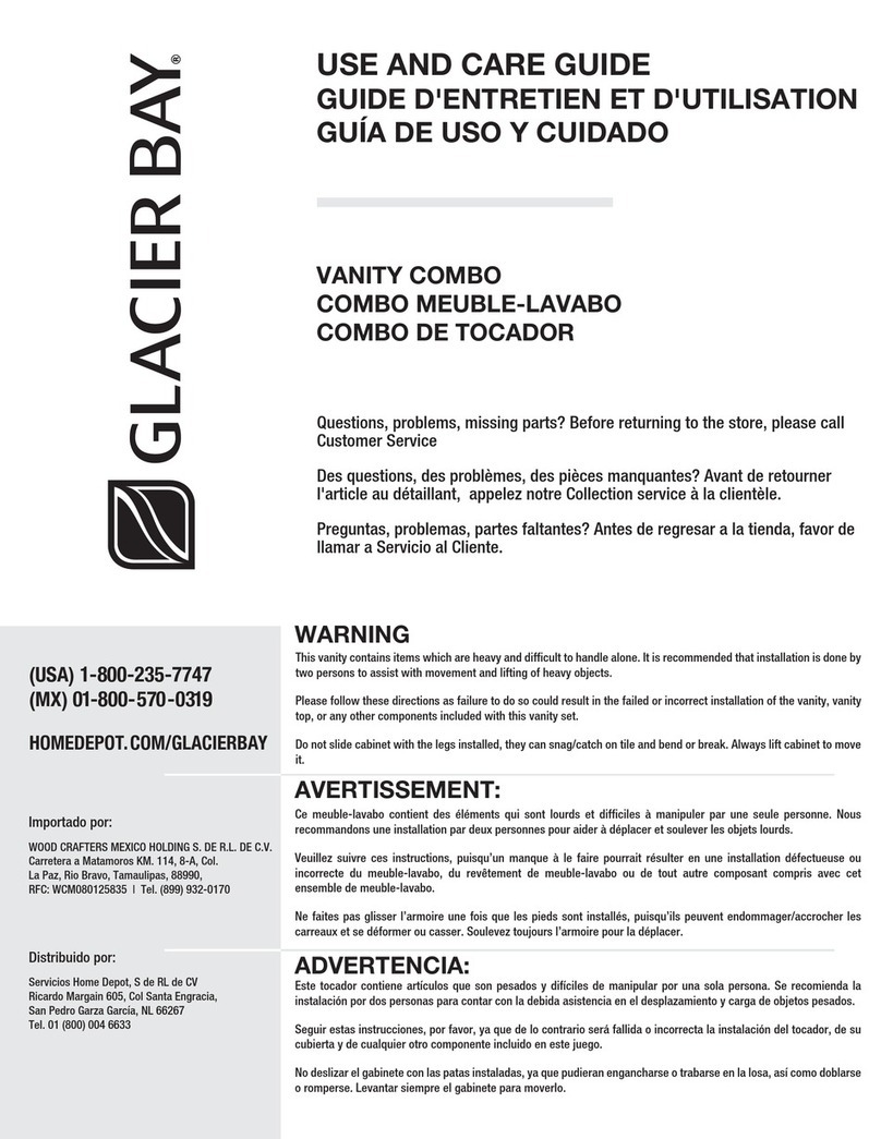 Glacier bay VANITY COMBO User manual