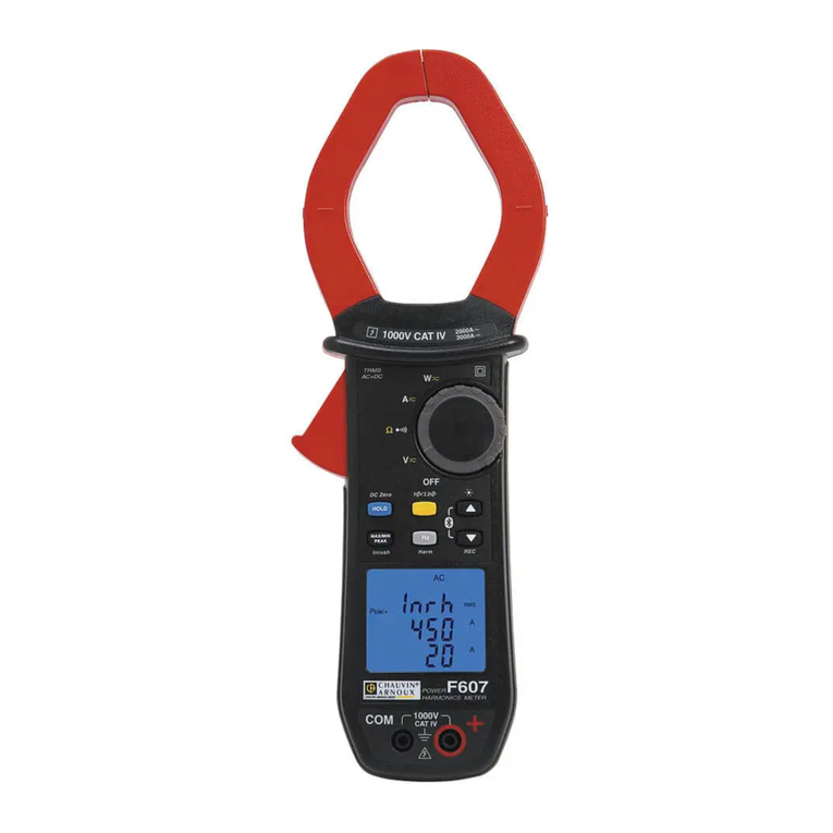 Chauvin Arnoux F 25 user manual