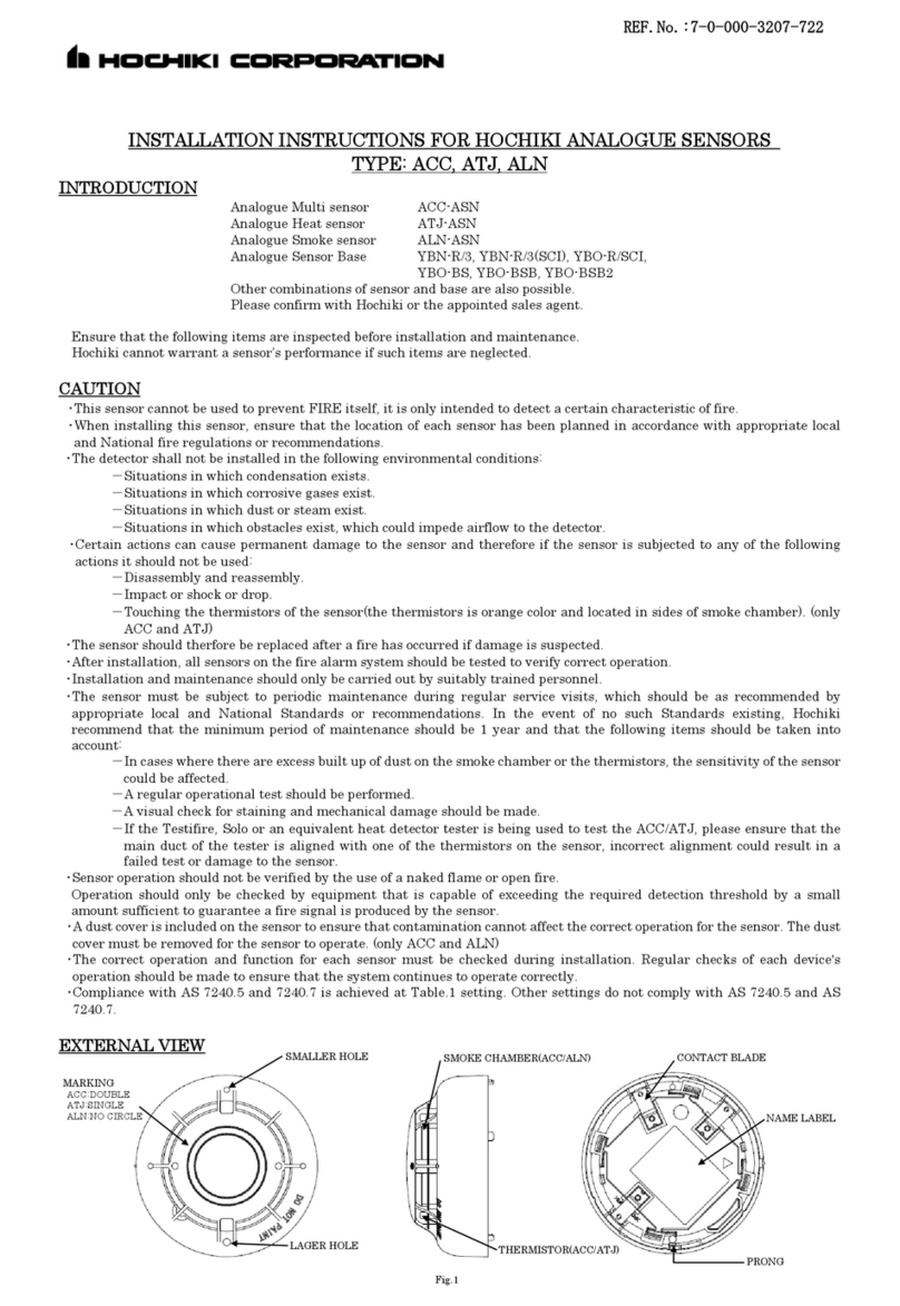 Hochiki YBO-BS User manual