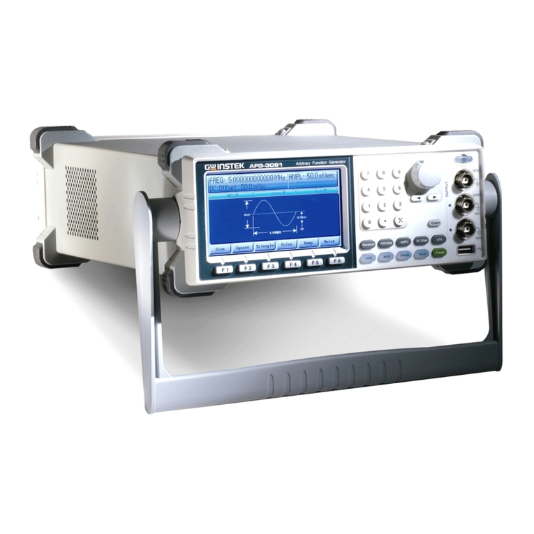GW Instek AFG-3000 Series quick start guide GW Instek AFG-3000 Series quick start guide