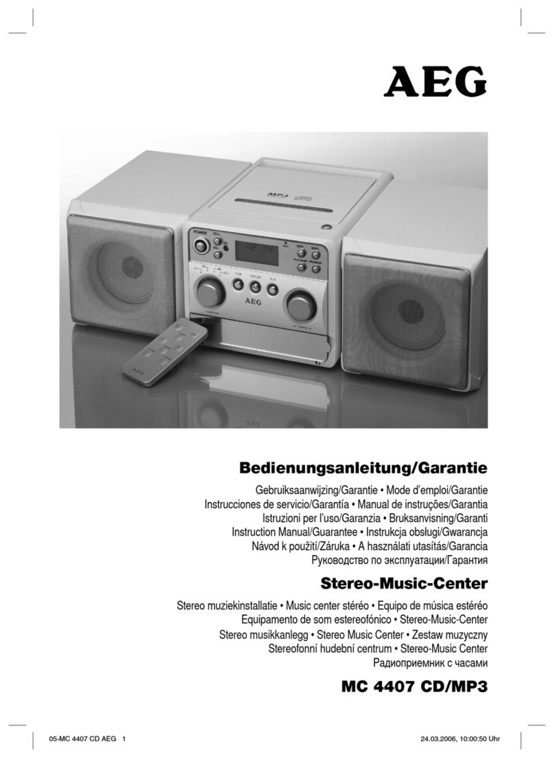 AEG MC 4407 CD/MP3 Technical specifications