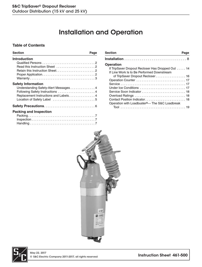 S&C TripSaver Owner's manual