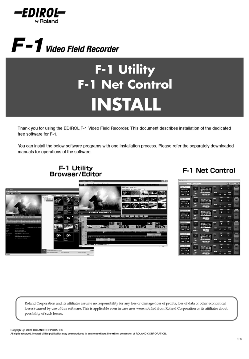 Roland EDIROL F-1 Install