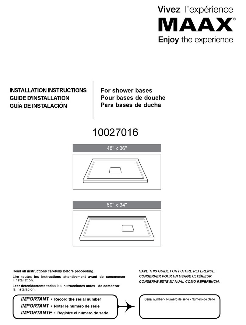 MAAX 10027016 User manual
