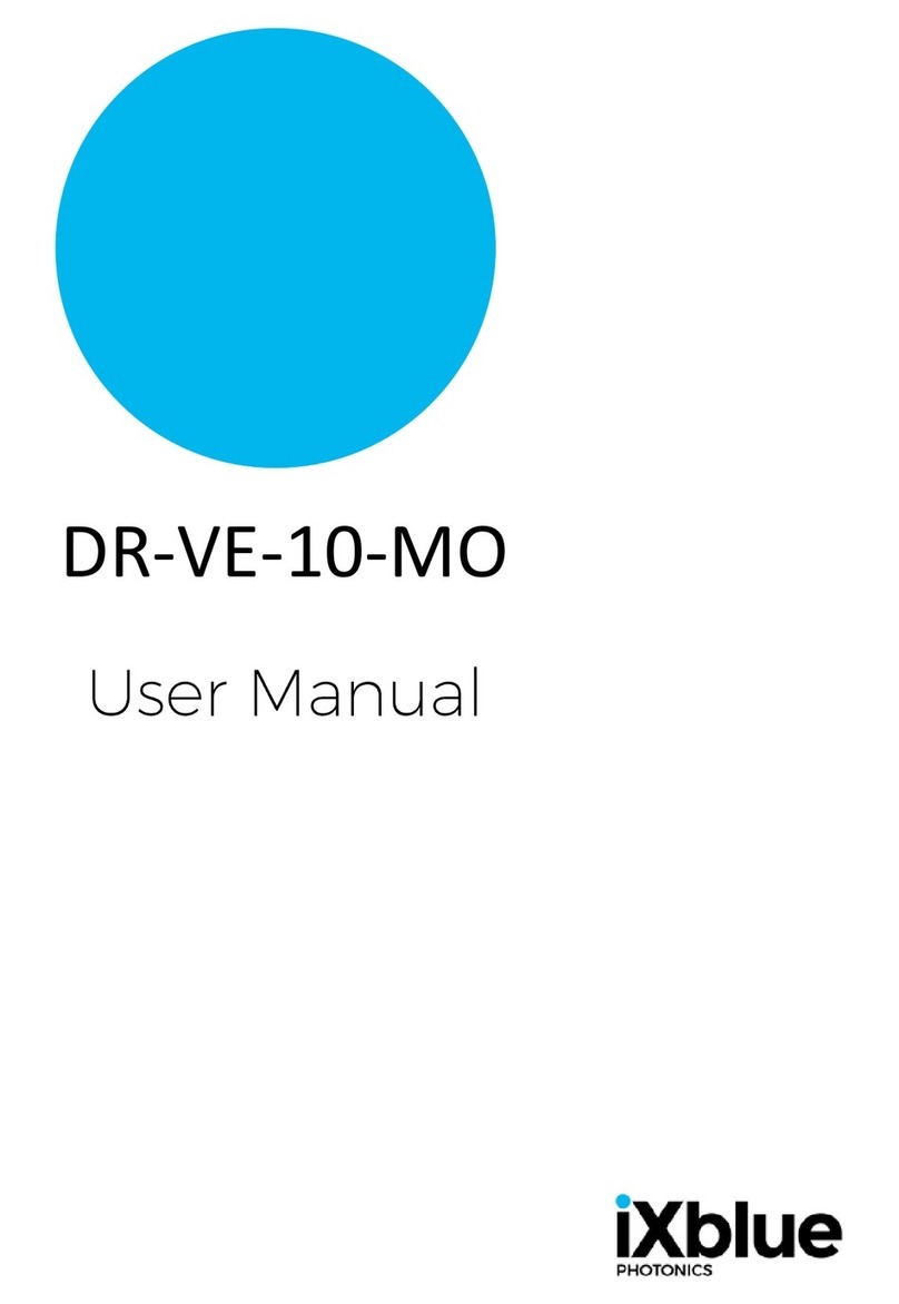 iXBlue DR-VE-10-MO User manual