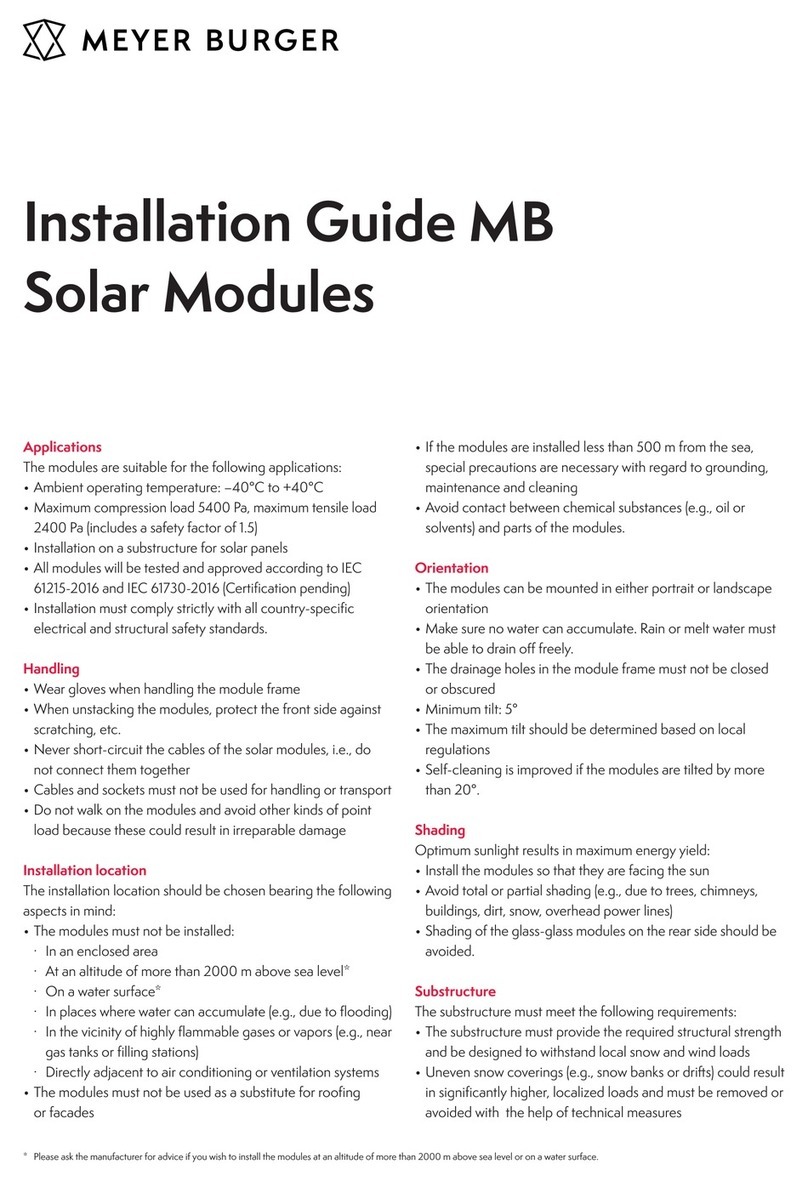 Meyer Burger GB installation guide