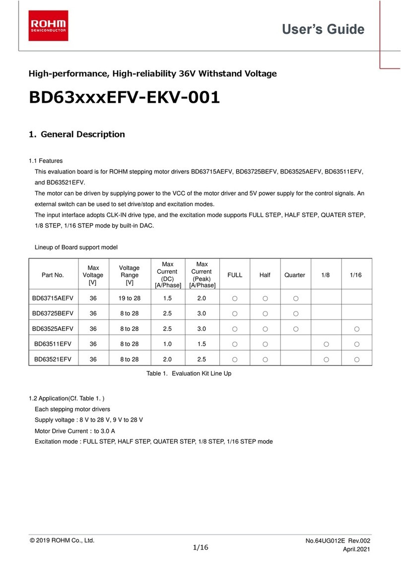 Rohm BD63 EFV-EKV-001 Series User manual