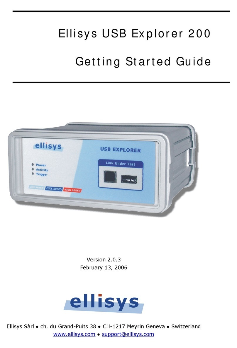 Ellisys USB Explorer 200 Getting started guide