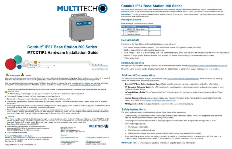 Multitech MTCDTIP2 Manual