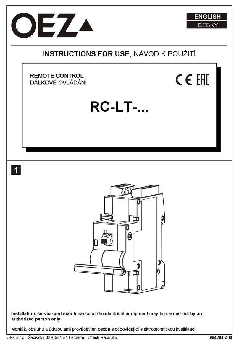 OEZ RC-LT Series User manual