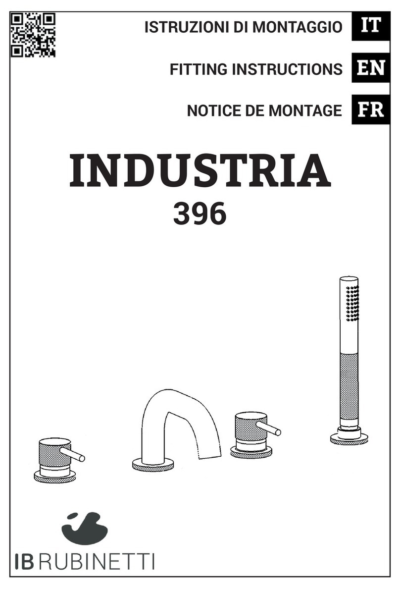 IB RUBINETTI INDUSTRIA 396 Fitting instructions