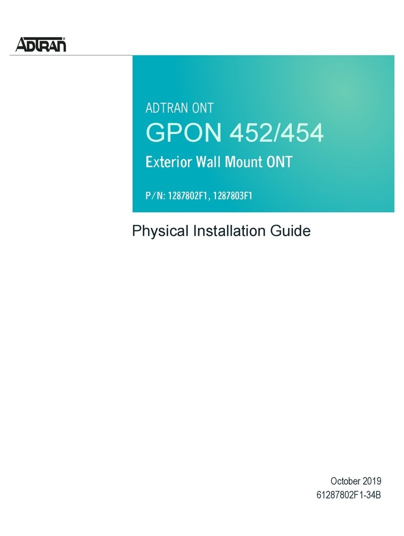 ADTRAN GPON 452 physical installation guide