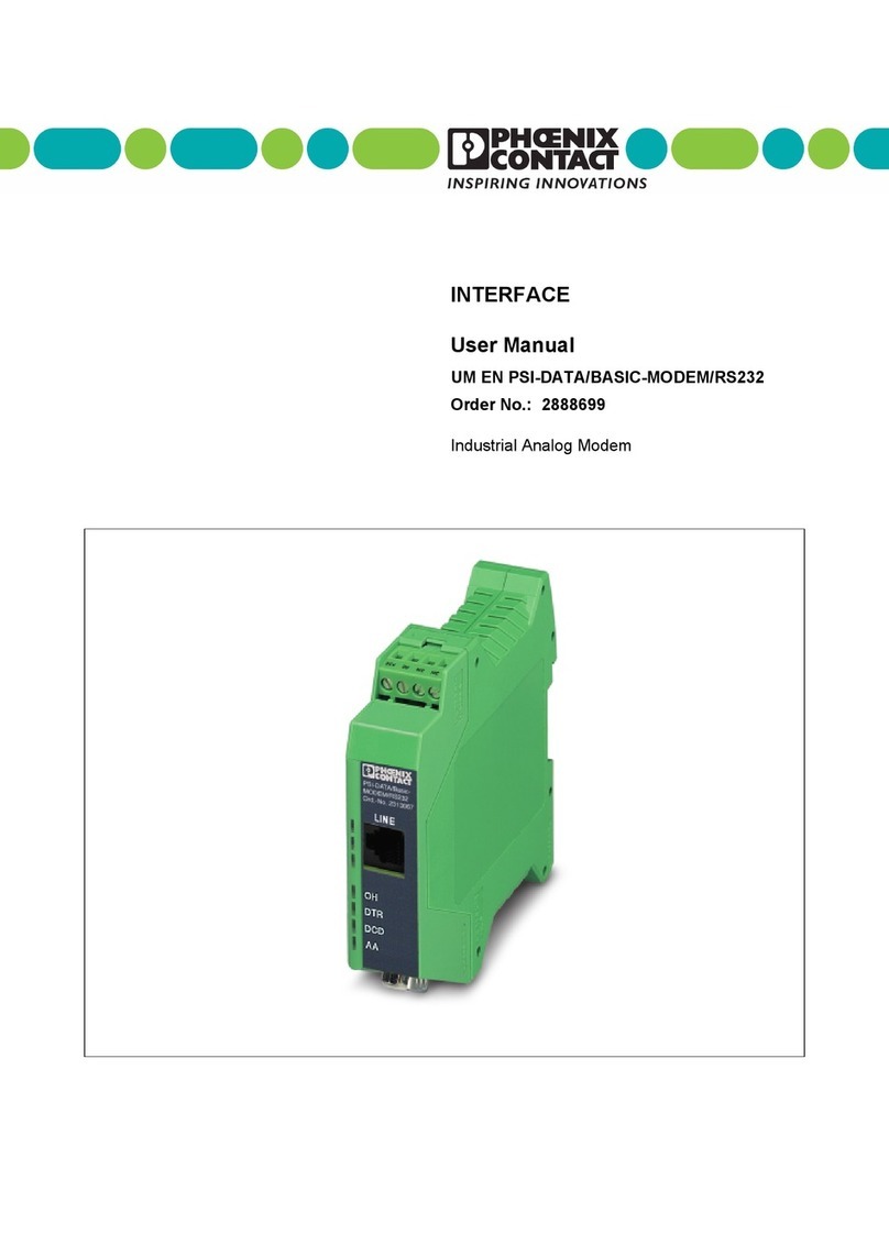 Phoenix Contact UM EN PSI-DATA/BASIC-MODEM/RS232 user manual