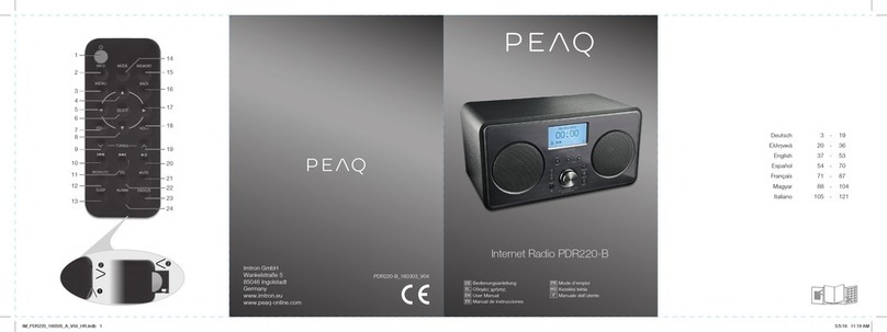 Peaq PDR220-B User manual