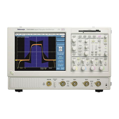 Tektronix TDS5000B Series Use and care manual