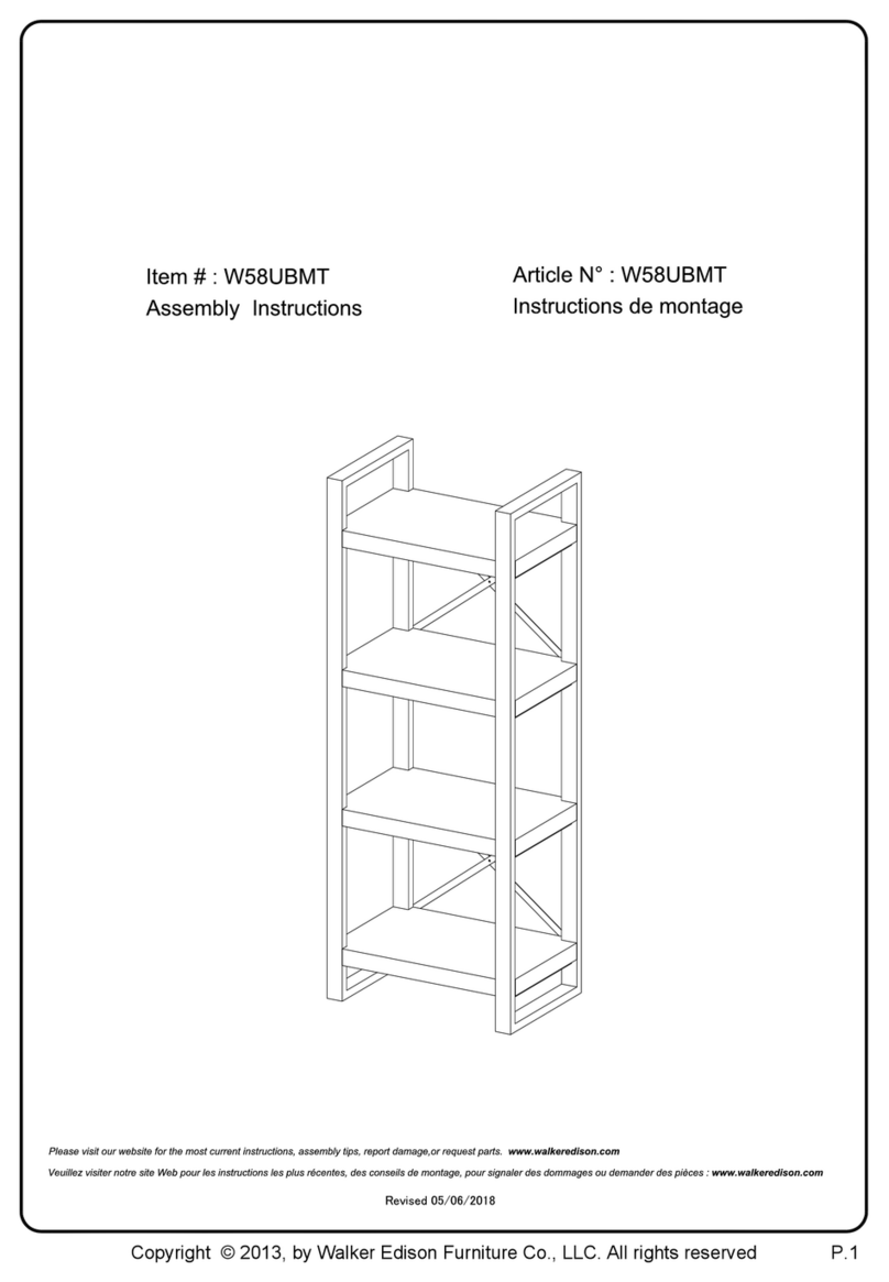 Walker Edison W58UBMT User manual