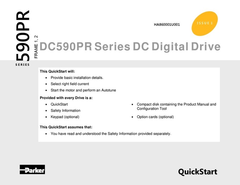 Parker DC590PR Series User manual