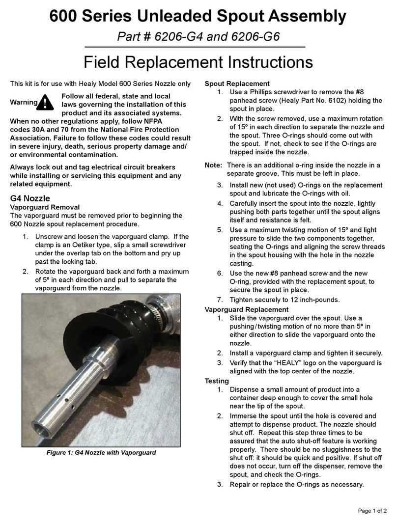 Franklin Fueling Systems 600 Series Field Replacement Instructions