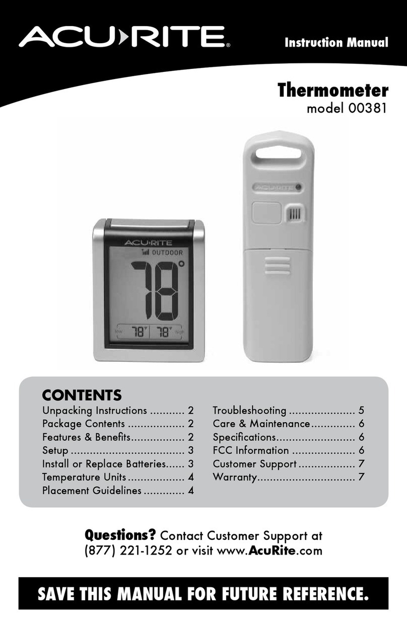 ACU-RITE 00381 instruction manual