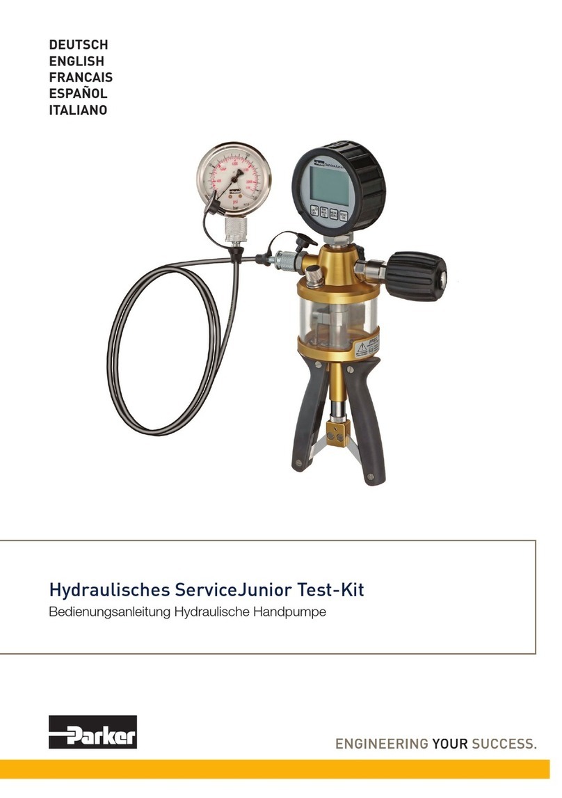 Parker ServiceJunior Test Kit operating manual